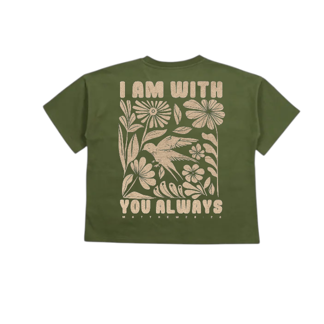 I AM WITH YOU ALWAYS Oversized Tee