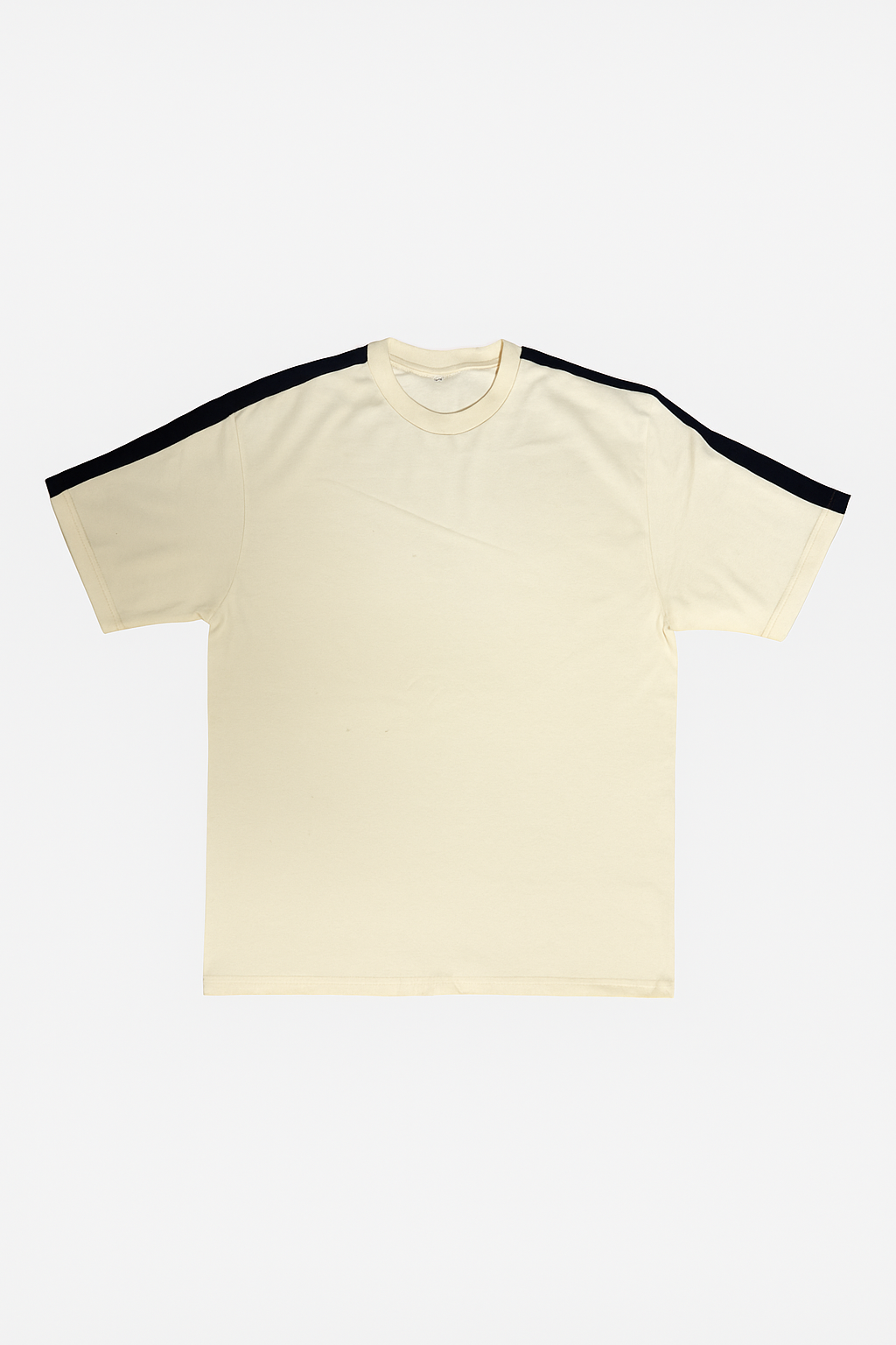 BASIC STRIPE Oversized Tee -Pale Orange