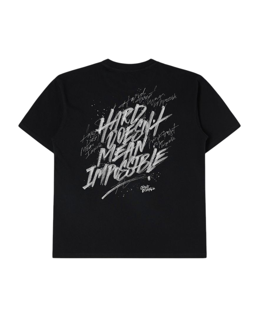 HARD DOESN’T MEAN IMPOSSIBLE Oversized Tee